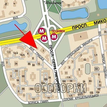 Apartment In 2 Min From Poznyaky Metro Station キエフ エクステリア 写真